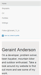 Mobile Screenshot of geraintanderson.com