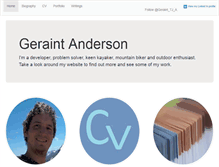 Tablet Screenshot of geraintanderson.com